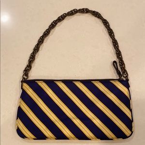 J. Crew striped silk bag